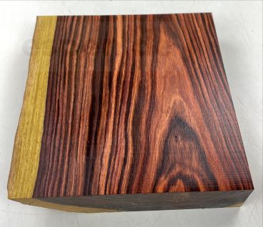 Bowl Blank Kingwood / Violetta with sapwood 200x200x40mm